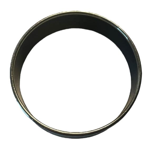 Hermès Thalassa Enamel Bangle Bracelet Silver Tone Wide White Blue Boat Design - Picture 11 of 12